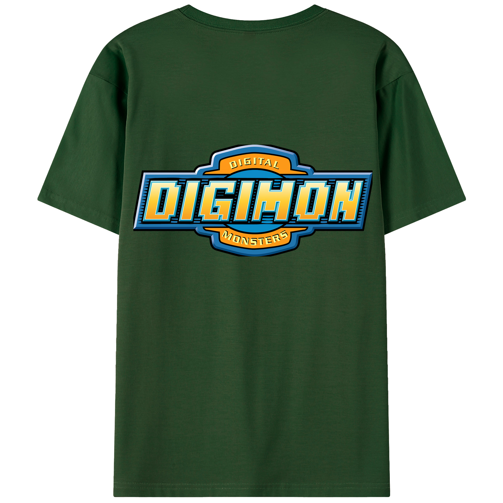 （画像用） Digimon デジタルモンスター/デジモン 綿100％半袖Tシャツ（背面プリント）